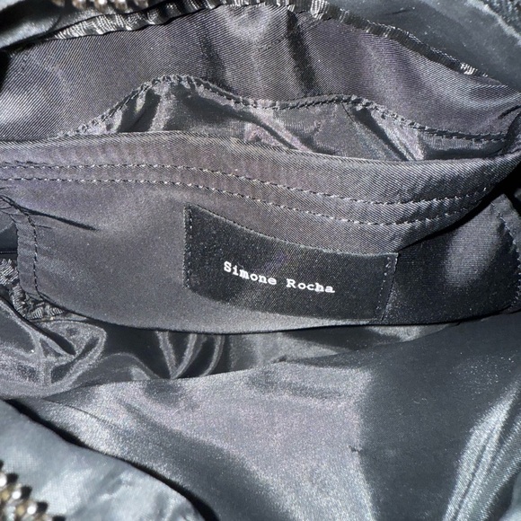 Simone Rocha Black Ruffled Bag - Picture 4 of 11